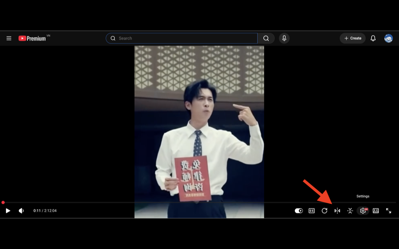 The same video after flipping